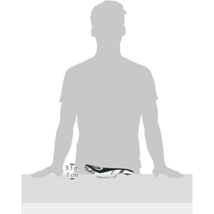 XLC Fahrradsattel MTB ATB Sport SA-S03 Sattel, Schwarz, Weiß, 272x135 mm – Bild 3