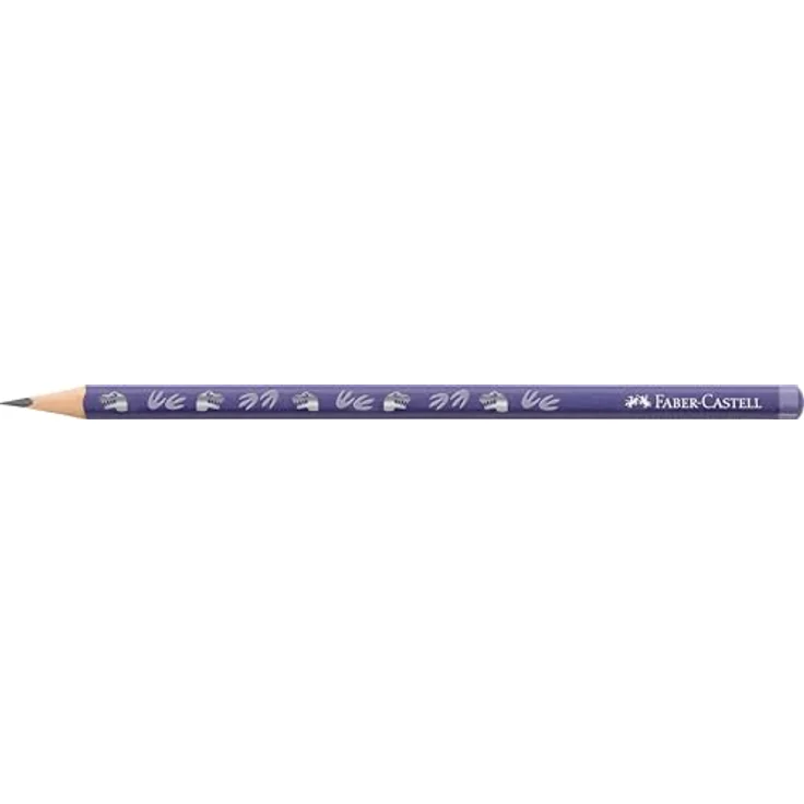Faber-Castell 111511 Bleistift Dino, ergonomischer HB Holzstift für Kinder, blauer Schreibbleistift mit Dino-Motiven und bruchgeschützter Mine – Bild 2
