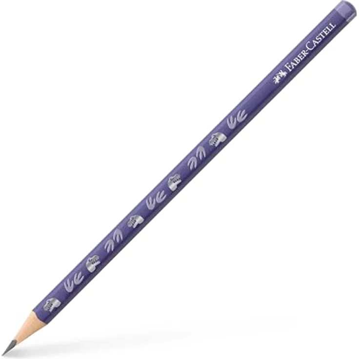 Faber-Castell 111511 Bleistift Dino, ergonomischer HB Holzstift für Kinder, blauer Schreibbleistift mit Dino-Motiven und bruchgeschützter Mine – Bild 1
