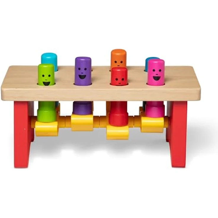 Melissa & Doug Luxuswerkbank Zum Hämmern Und Klopfen | Lernspielzeug | 2+ Years| Geschenk für Jungen oder Mädchen – Bild 2