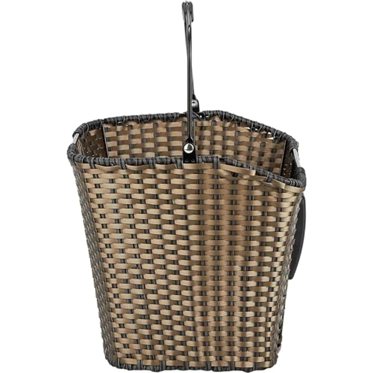 KLICKfix Farradtasche Structura Korb Bronze Lenkerkorb, 25 x 34 x 27 cm – Bild 3