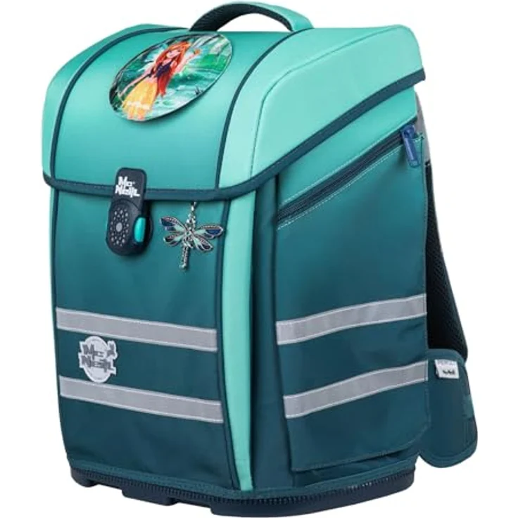 McNeill Schulranzen Perfecto (5-tlg), Polyester, ergonomische Rückenpolsterung, 22 l Volumen, blau – Bild 4