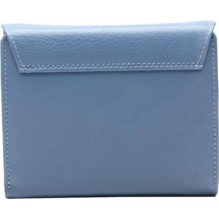 Esquire Viktoria Geldbörse RFID, Leder Kinderportemonnaie in taubenblau, 12 cm x 9 cm x 1.5 cm – Bild 5