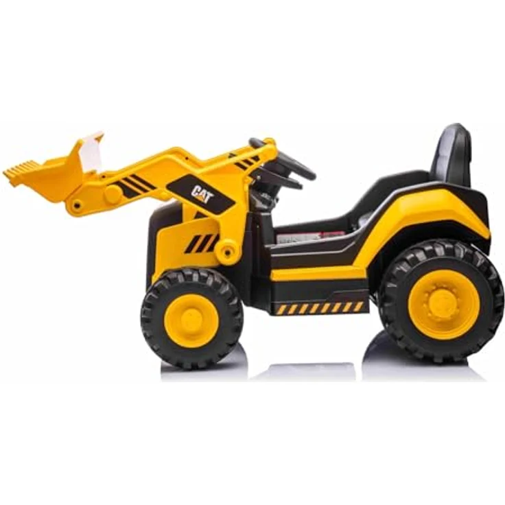 Beneo Lizensierter Caterpillar Elektrobagger, gelb, mit Schwenklöffel, Einzelsitz, USB-Anschluss, 2 x 30W Motoren und Lithiumbatterie – Bild 9
