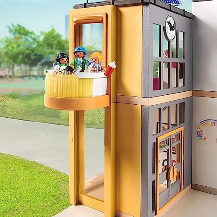 Playmobil® Konstruktions-Spielset Große Schule (71327), City Life, (282 St), Made in Germany – Bild 6
