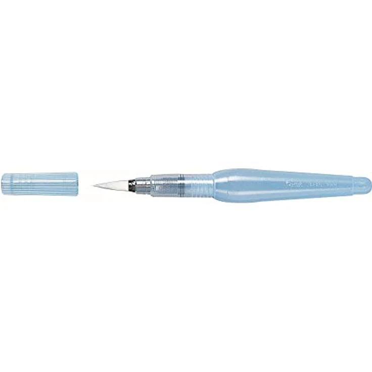Pentel XFRH/1-B Aquash Wassertankpinsel, rund (breit) mit hochwertiger Nylon-Spitze, für Aquarell-Techniken und Brushlettering, ovale Form mit Schutzkappe – Bild 3