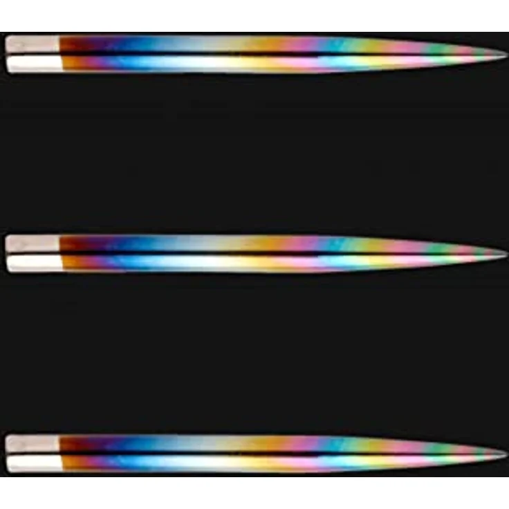 Winmau Rainbow Steeltip Dart Punkte, 1 Satz mit 3 Punkten, 32 mm lang, für Stahlpfeile – Bild 1