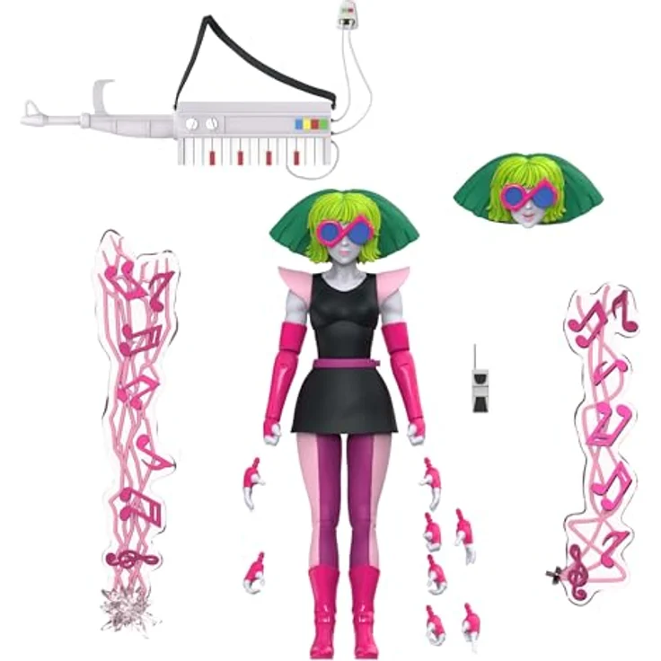 Super7 Silverhawks Ultimates Actionfigur Wave 07 Melodia (Toon), detailreich und beweglich, 235 mm Höhe – Bild 1
