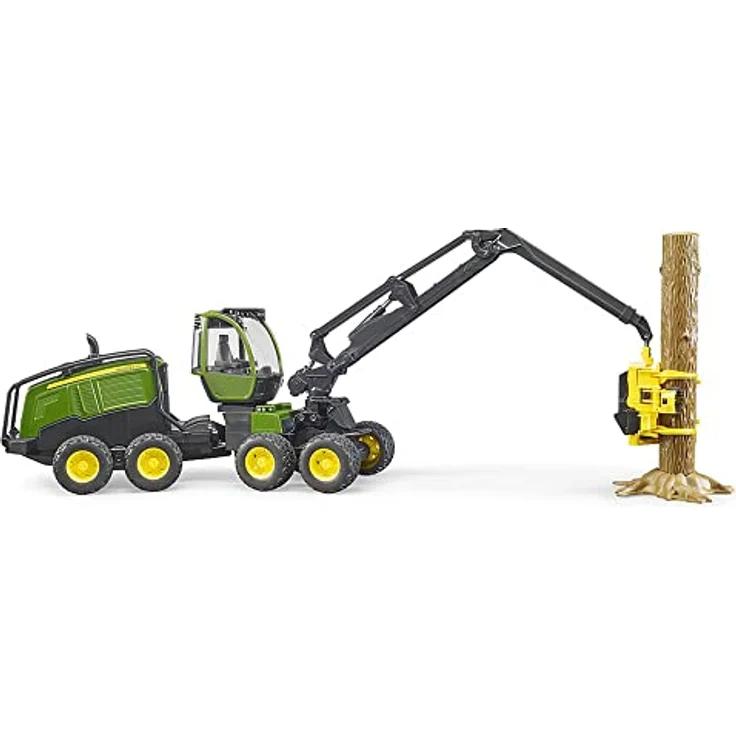 Bruder 02135 'John Deere 1270G Harvester', Spielfahrzeug mit 1 Baumstamm, 1:16, ab 4 Jahren – Bild 3