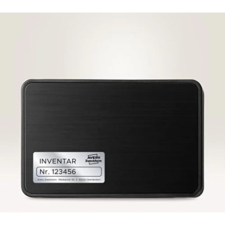 Avery Zweckform L6012-20 Typenschild Folienetiketten, 200 silberne Aufkleber auf wetterfester Klebefolie, 96x50,8 mm, selbstklebend – Bild 3
