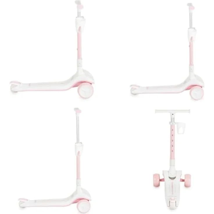 Byox Aero Kinderroller, klappbar mit Getränkehalter, höhenverstellbarer Lenker und Hinterradbremse – Bild 6