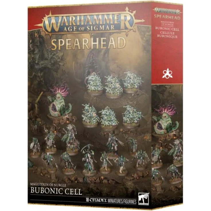 Games Workshop Warhammer Age of Sigmar Spearhead Bubonic Cell, Sammelfigur mit verfeinerten Details und einfacher Montage – Bild 1