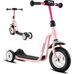 PUKY R1 Scooter | Sicherer Roller für Kinder ab 2 Jahren | Rutschfestes Trittbrett | Höhenverstellbarer Lenker | Pink