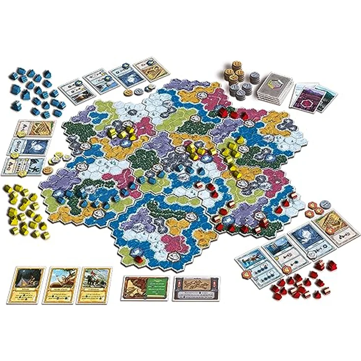 Huch Winter Kingdom (d), Brettspiel zur Erweiterung des Königreichs mit Wirtschaftsstrategien und Siegpunktkarten – Bild 4