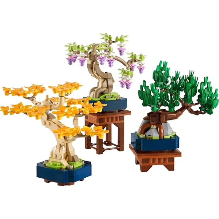 LEGO Botanicals Mini-Bonsai Set 10373, DIY Deko mit Ginkgo, Schwarzkiefer & Wisteria, anpassbare Zimmerpflanzen für Erwachsene – Bild 2