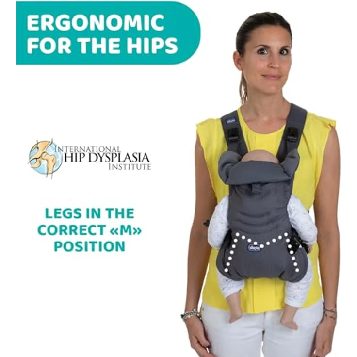 Chicco EasyFit, ergonomische Babytrage für Kinder bis 9 kg, hüftfreundlich, leicht anziehbar und verstellbar – Bild 4