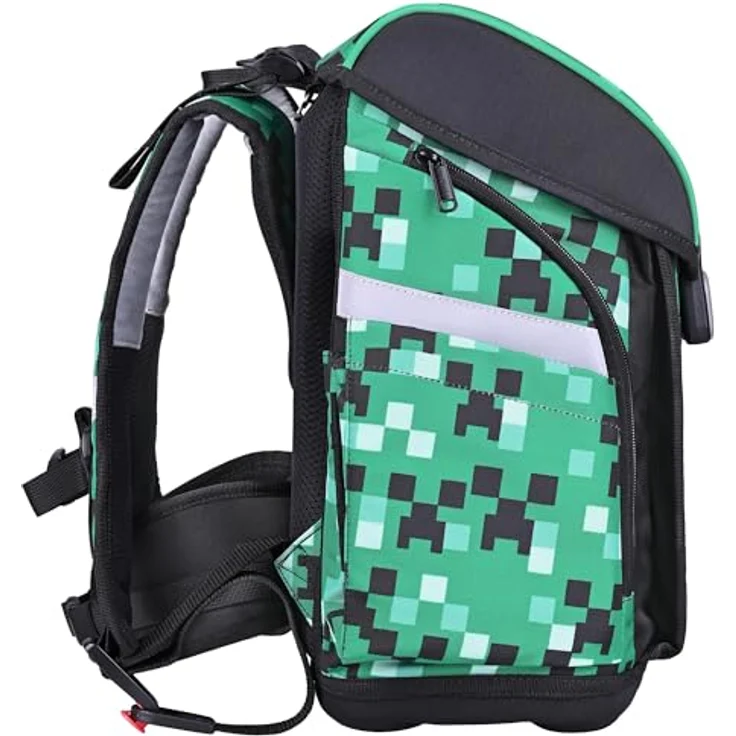 McNeill Schulranzen Set PRIMO 9tlg. (GAME ZONE) mit ergonomischem ClickFlex-Rückensystem, 19 L, grün, inkl. gefülltem Etui, Sportbeutel und Trinkflasche – Bild 5