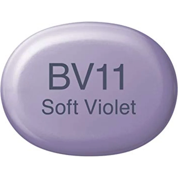 Copic Sketch Marker Typ BV - 11, Soft Violet, professioneller Pinselmarker mit Super-Brush- und Medium-Broad-Spitze, schnelltrocknend, wischfest – Bild 2