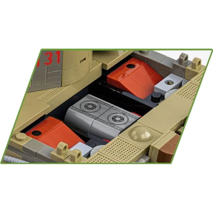 Cobi Panzer VI Tiger I no 131, Klemmbausteinset mit 1.275 Elementen, beweglichen Teilen und originalgetreuer Farbgebung – Bild 6