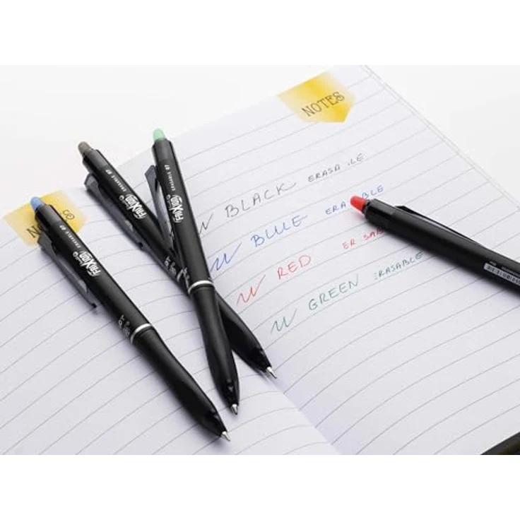 Pilot Frixion Ball Plus+ 0.7, radierbarer Rollerball, schwarz, Greenpack mit 10 Stück + 10 Refills – Bild 7