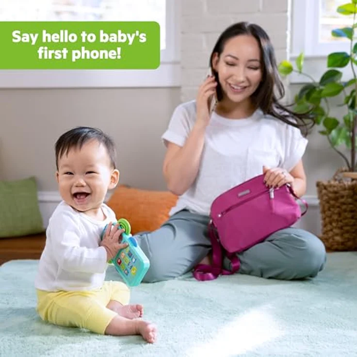 Bright Starts Elephone Spielzeugtelefon mit Klang- und Lichteffekten, ab 6 Monaten, Unisex – Bild 5