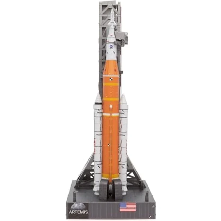 Metal Earth PS2019, 3D Metallbausatz NASA Artemis Mondrakete – lasergeschnitten, 3.5 Metallplatinen, ab 14 Jahre – Bild 2