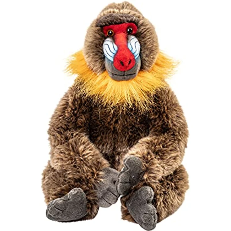 Uni-Toys - Mandrill mit Klettverschluss an den Händen - 29 cm (Höhe) - Plüsch-AFFE - Plüschtier, Kuscheltier – Bild 5