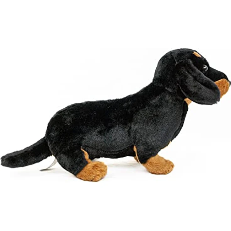 Teddys Rothenburg Kuscheltier Hund Dackel 30 cm schwarz-braun Plüschhund Plüschtier - Preisvergleich – Bild 3