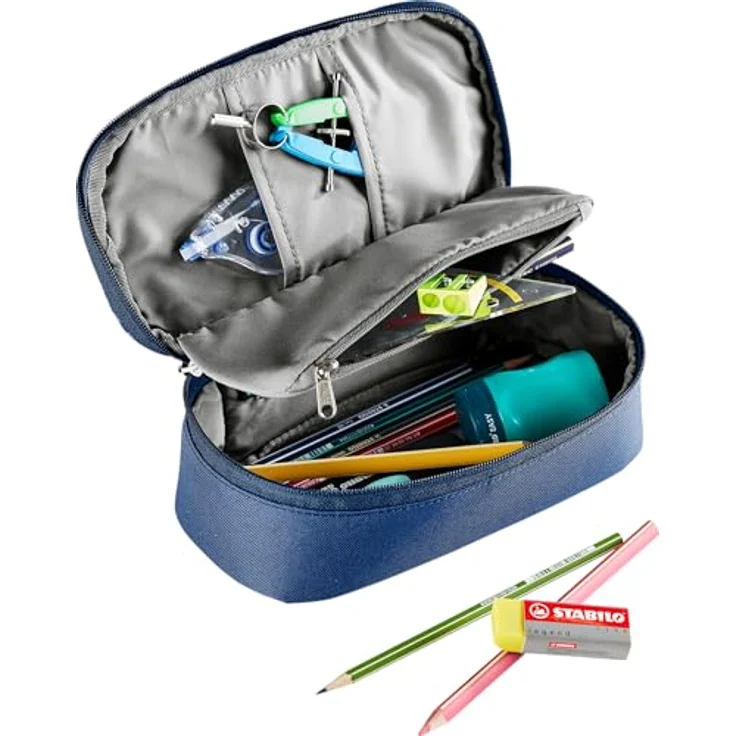 deuter Federmäppchen Pencil Case nightblue, mit Stifthalterung und recycelten Materialien – Bild 3