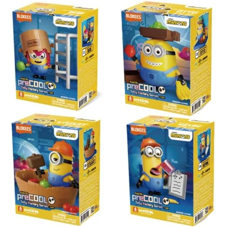 Blokees Minions Blokees PreCool Jelly Factory Series 1, Sammelfiguren-Modellkit Sortiment (8 Stück) – Bild 3