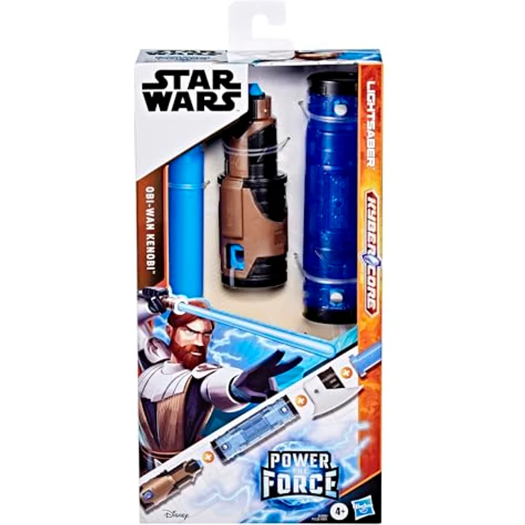 Star Wars Lightsaber Forge Kyber Core Obi-Wan Kenobi, individualisierbares Lichtschwert mit ausfahrbarer blauer Klinge – Bild 2