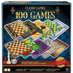 Ambassador 100 Klassische Spiele (Englische Sprache) [UK Import], Hochwertiges Brettspiel-Set mit Goldfolien-Geschenkbox