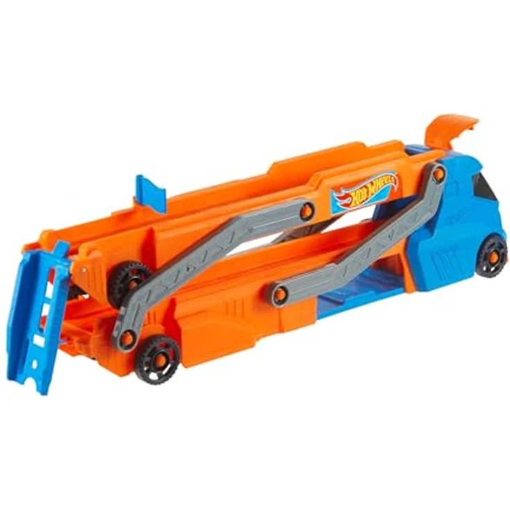 Mattel Hot Wheels Νταλικα - Pista Εκτοξευσης HYT83, Spielzeugauto mit Rennstrecke und Abschussvorrichtung für bis zu 9 Fahrzeuge im Maßstab 1:64 – Bild 2