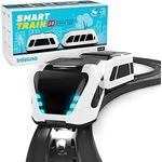 intelino J-1 Smart Train Startpackung - Roboter Spielzeugeisenbahn, bildschirmfrei oder App-verbunden, lehrt spielerisch programmieren