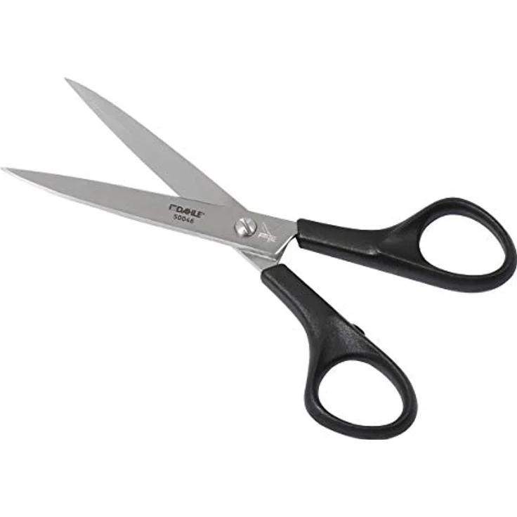 DAHLE Papierscheren, 16 cm, hochwertige Edelstahl-Schneider mit schwarzem ABS-Griff, 5 Stück – Bild 2
