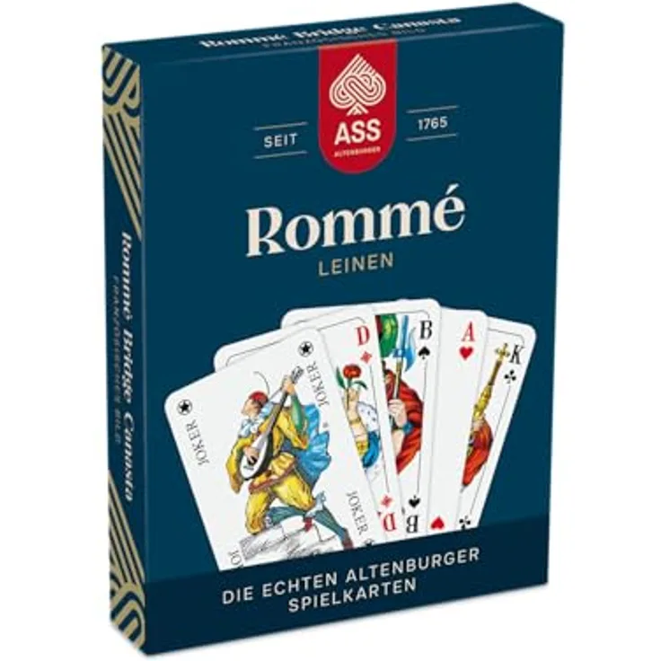 ASS Altenburger 10045038-0001 FSC Rommé Leinen, französisches Bild, nachhaltig produziert