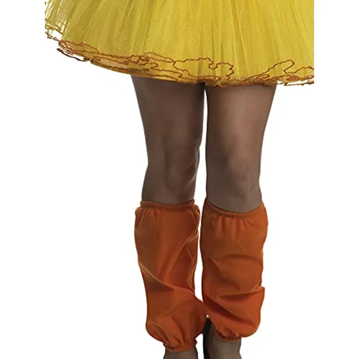 Rubies Tweety Hoodie Dress, langärmliges Kapuzenkleid mit Petticoat und Legwarmern, gelb – Bild 4