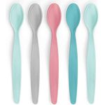 Reer 23022 BabySpoon Fütterlöffel-Set, 5 Stück, Babylöffel, Fütterlöffel mit extra langem Griff, mehrfarbig - Preisvergleich