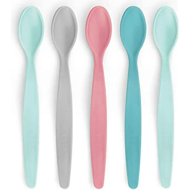 Reer 23022 BabySpoon Fütterlöffel-Set, 5 Stück, Babylöffel, Fütterlöffel mit extra langem Griff, mehrfarbig - Preisvergleich