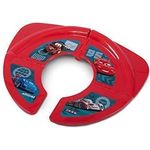 KiNDERWELT Faltbarer Premium Kinder-Toilettensitz für unterwegs, Disney Cars rot, stabiler faltbarer WC-Sitz mit Anti-Rutsch-Funktion, tragbarer Reise-WC-Sitz mit Tasche