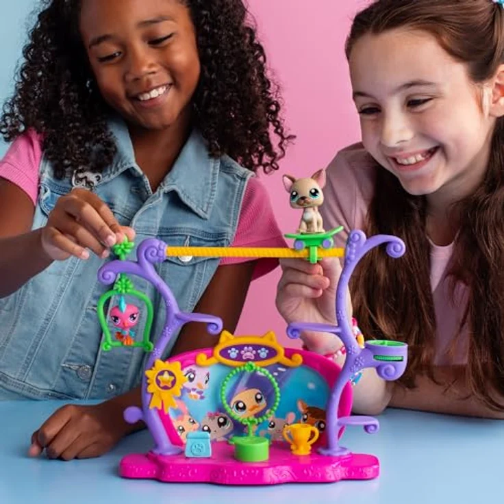 Littlest Pet Shop Pets Got Talent Set mit 2 Tierfiguren, Bühne, Dekor und Zubehör für Kinder ab 4 Jahren, BF00558 – Bild 2