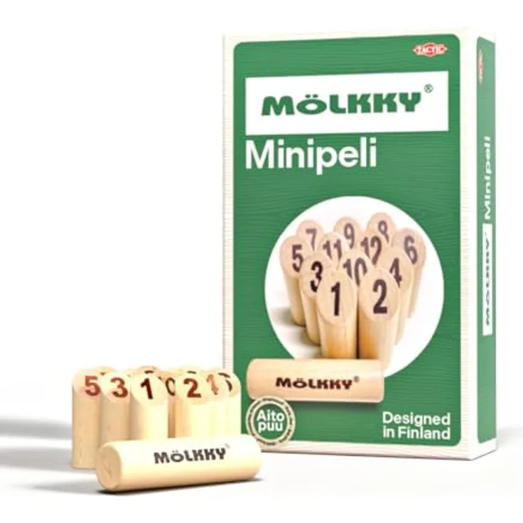 Tactic Mölkky Pocket Mini, Brettspiel im kompakten Format