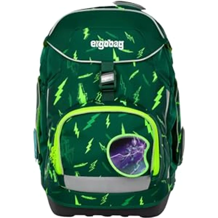 ergobag Pack Set, ergonomischer Schulrucksack 6-teilig für 1. Klasse, höhenverstellbar, wasserdicht, individualisierbar, farbenfroh – Bild 2