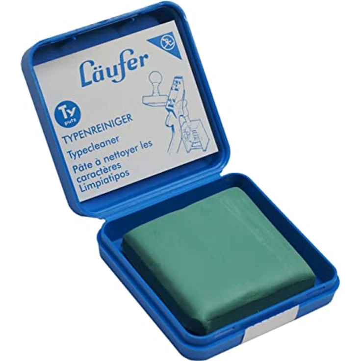 Läufer Typenreiniger Stempel, besonders hohe Schmutzaufnahme, Naturkautschuk, wiederverschließbare Aufbewahrungsbox – Bild 4