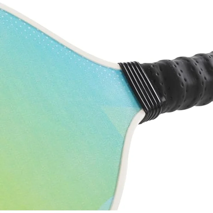 Idena 40253 - Pickleball Set mit 2 Paddle-Schlägern, Netz mit Ständer (302 x 80 cm), Indoor Ball und Outdoor Ball, grün und orange – Bild 2