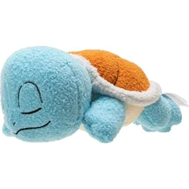 Jazwares Pokémon Schlafende Plüschfigur Schiggy, 12 cm, super weich und perfekt zum Kuscheln – Bild 5