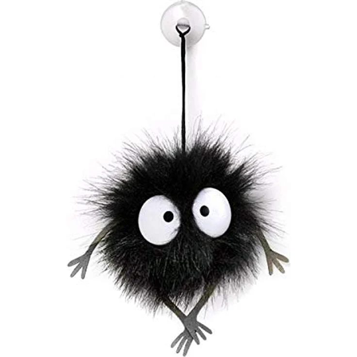 Studio Ghibli Chihiros Reise Plüsch- Rußmännchen mit Saugnapf Farbe: schwarz. Material: 100% Polyester, Hersteller Sun Arrow. – Bild 2
