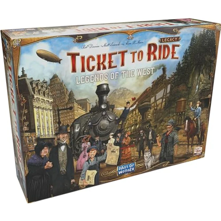 Days of Wonder Ticket to Ride Legacy - Legends of the West (engl.) - Englische Sprache, Dauerhafter Spielspaß und erweitertes Gameplay – Bild 1