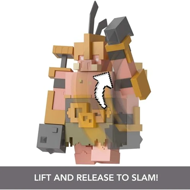 Mattel Minecraft GYR77 - Mattel Mattel Mattel Mattel Minecraft Spielzeug | Legends ca. 8 cm große Actionfiguren | Portalwächter, bereit zum Angriff und mit Zubehör | Geschenk zum Sammeln für Kinder – Bild 6