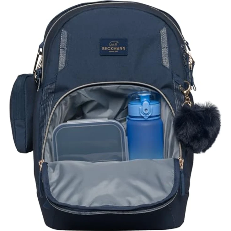 Beckmann Norway Schulrucksack Sport Air, ergonomischer Rucksack mit 30 Liter Volumen, grün, wasserabweisendes Material aus recycelten PET-Flaschen – Bild 6